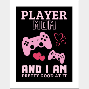 Videogame player mom best mum Posters and Art